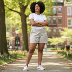 Lee Gray Cargo Shorts with Durable Fabric and Relaxed Fit